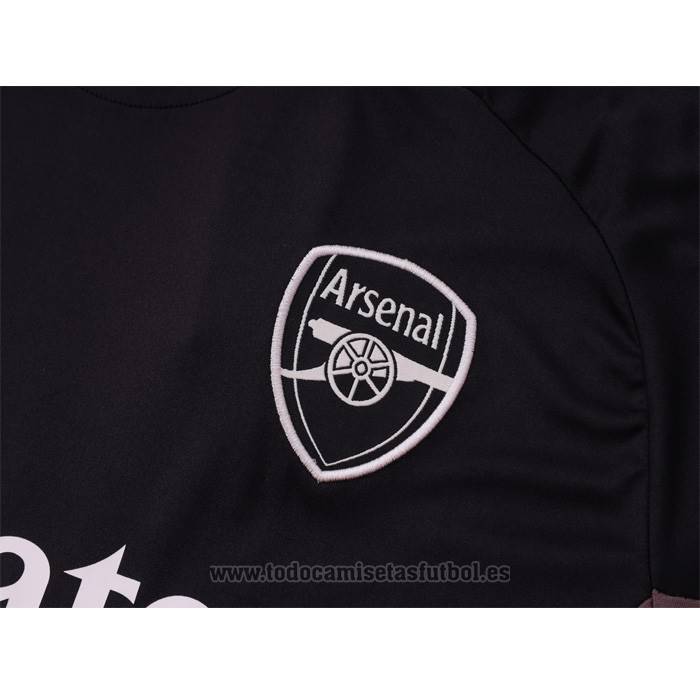 Chandal del Arsenal Manga Corta 2024-2025 Gris Oscuro - Pantalon Corto